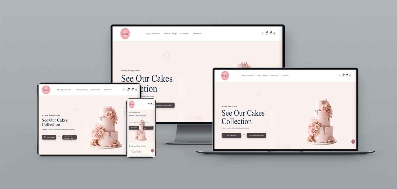  طراحی وبسایت thePoundCake